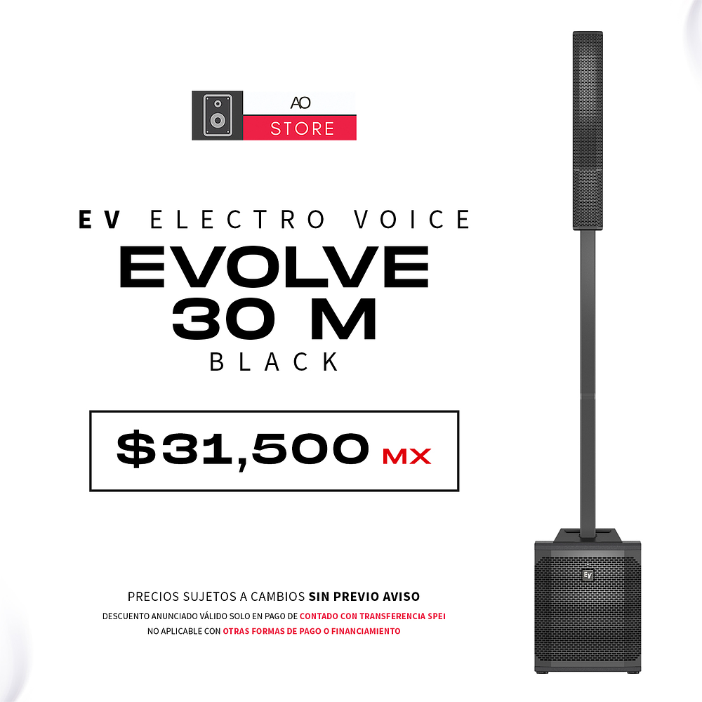 EV Electro Voice Evolve 30M Black Sistema de Audio en Torre 1