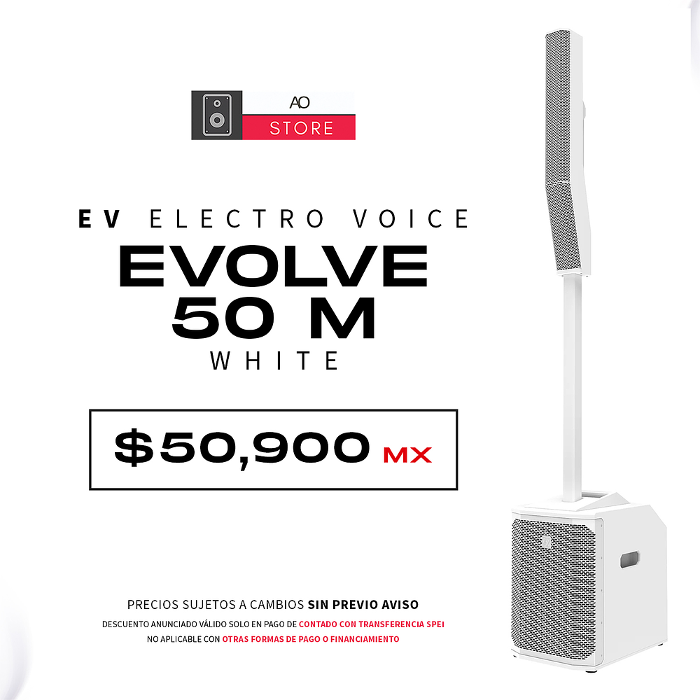 EV Electro Voice Evolve 50M White Sistema de Audio en Torre 1