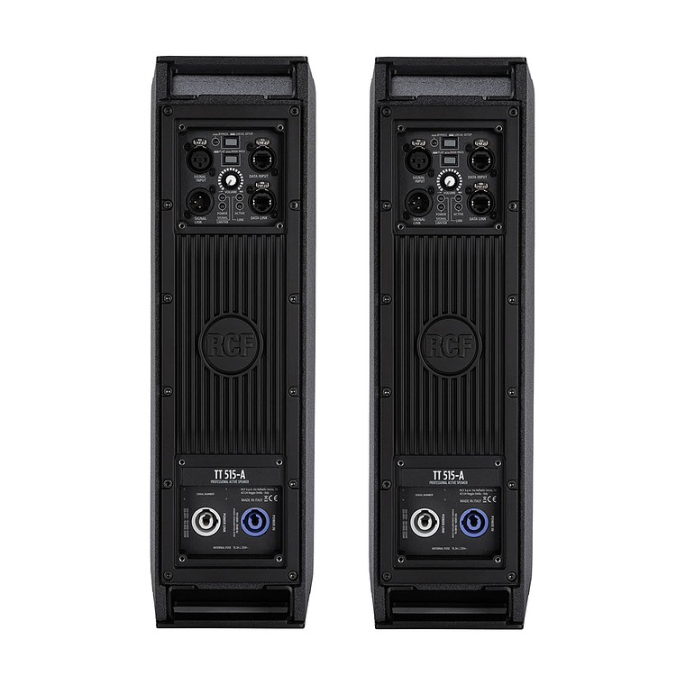 RCF TT 515A Bocina Activa (2 Piezas) + TT 808 AS Subwoofer Activo (2 Piezas) + RCF Kit Stand Adaptador para TT 515 (2 Piezas) + Poste Sub A Top (2 piezas) Sistema de Audio 4