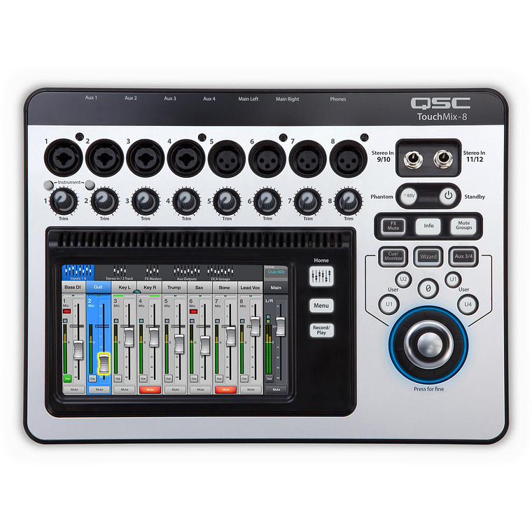 QSC TouchMix 8 Mezcladora Multicanal para Grabación 2