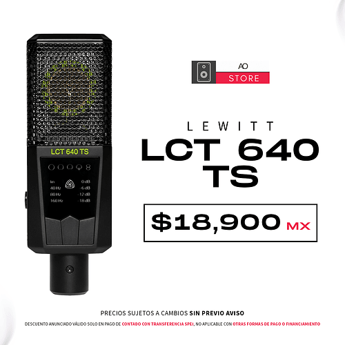 Lewitt LCT 640 TS Micrófono Multipatrón