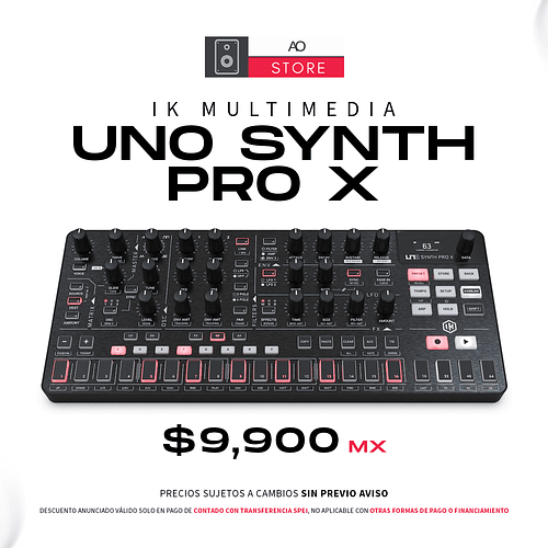 IK Multimedia UNO Synth Pro X Desktop Sintetizador Analogo