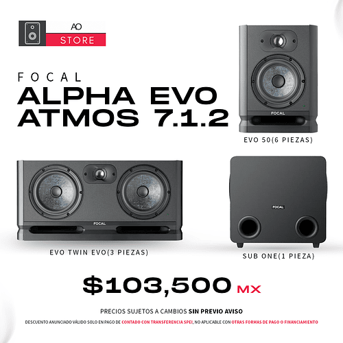 Focal Alpha Evo Sistema Atmos 7.1.2