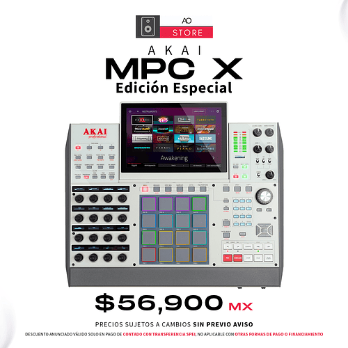 Akai Professional MPC X Edición Especial Secuenciador