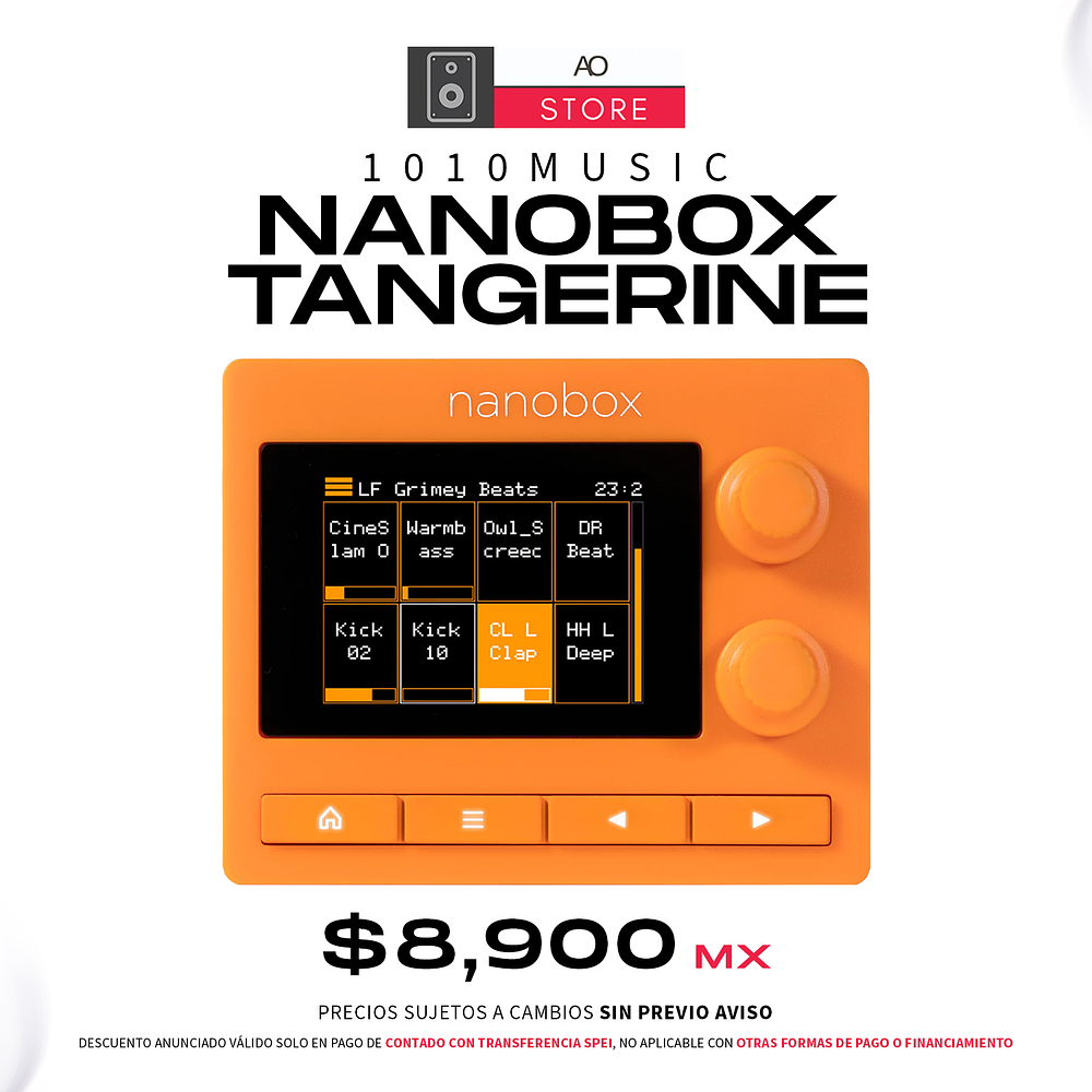 1010 Music Nanobox Tangerine Compact Multi Sampleo  1