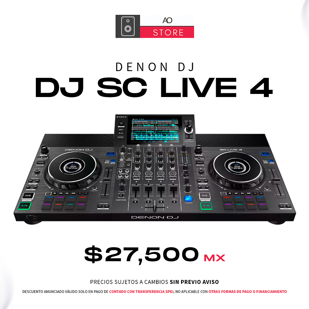 Denon DJ SC Live 4 Reproductor Multimedia Controlador Para Dj 1