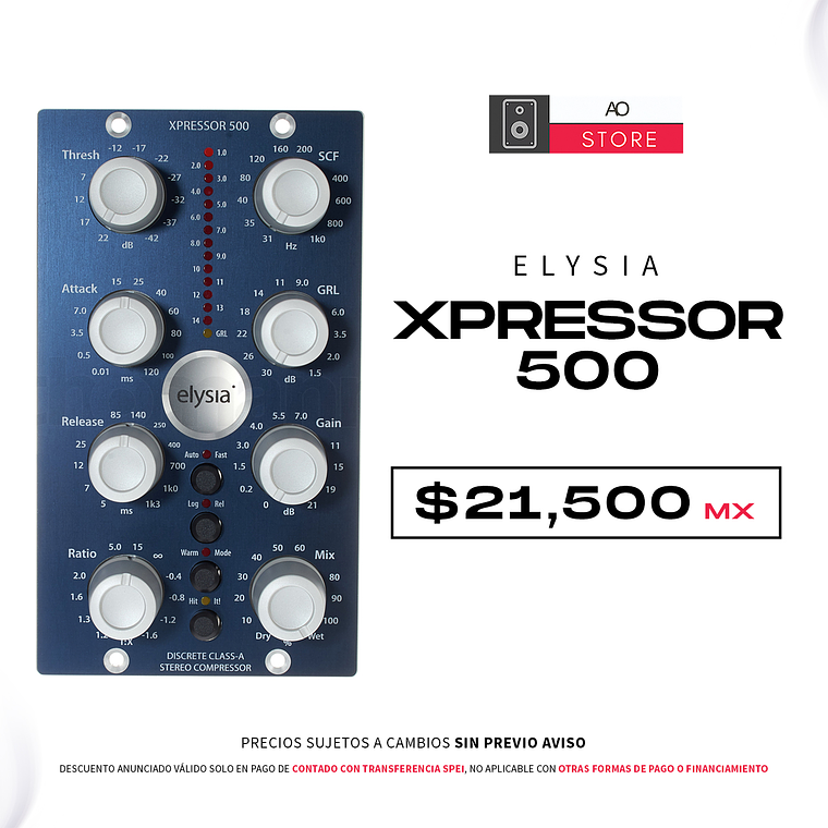 Elysia Xpressor 500 Series Compresor Estéreo 1