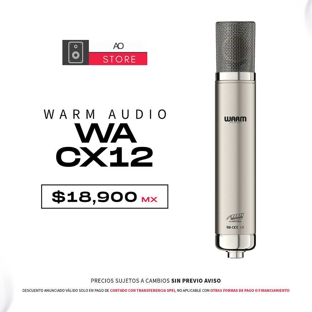 Warm Audio WA CX12 Micrófono Condensador de Tubo Multipatrón 1