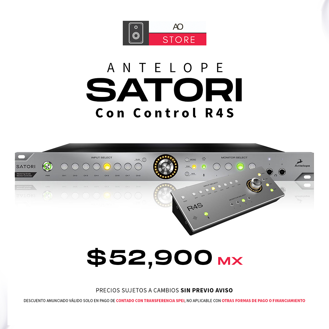 Antelope Satori con Control R4S Controller Sistema de Monitoreo High-End 1
