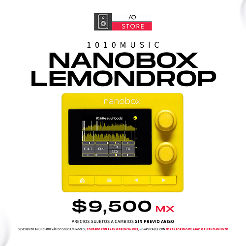 1010 Music Nanobox Lemondrop Desktop Sintetizador Granular