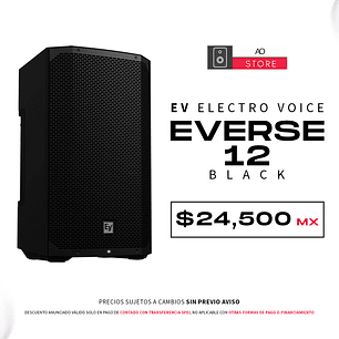 EV Electro Voice Everse 12 Black Bocina Activa Con Bateria