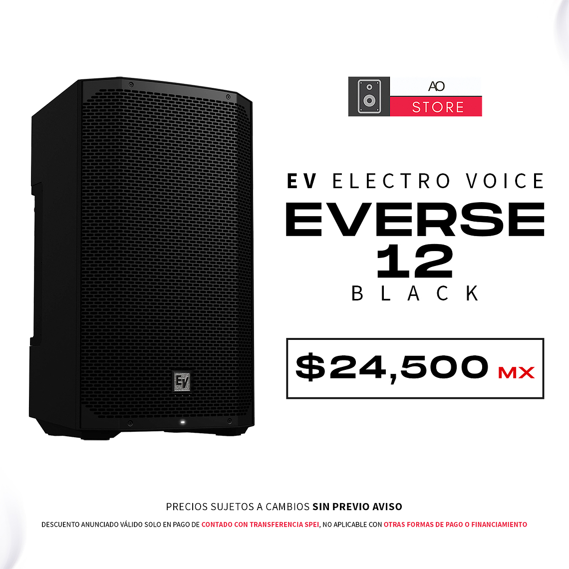 EV Electro Voice Everse 12 Black Bocina Activa Con Bateria 1