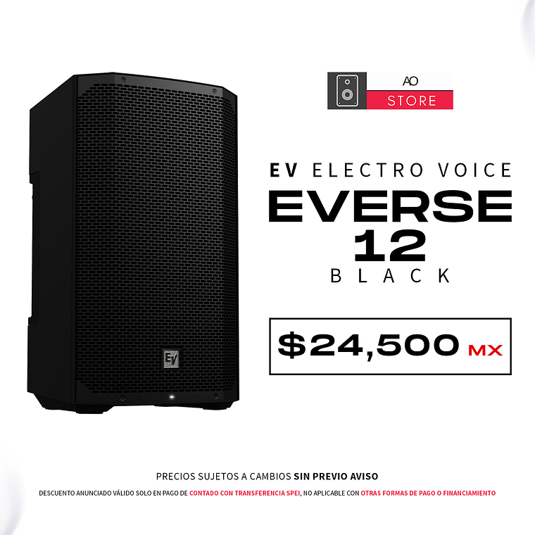 EV Electro Voice Everse 12 Black Bocina Activa Con Bateria 1