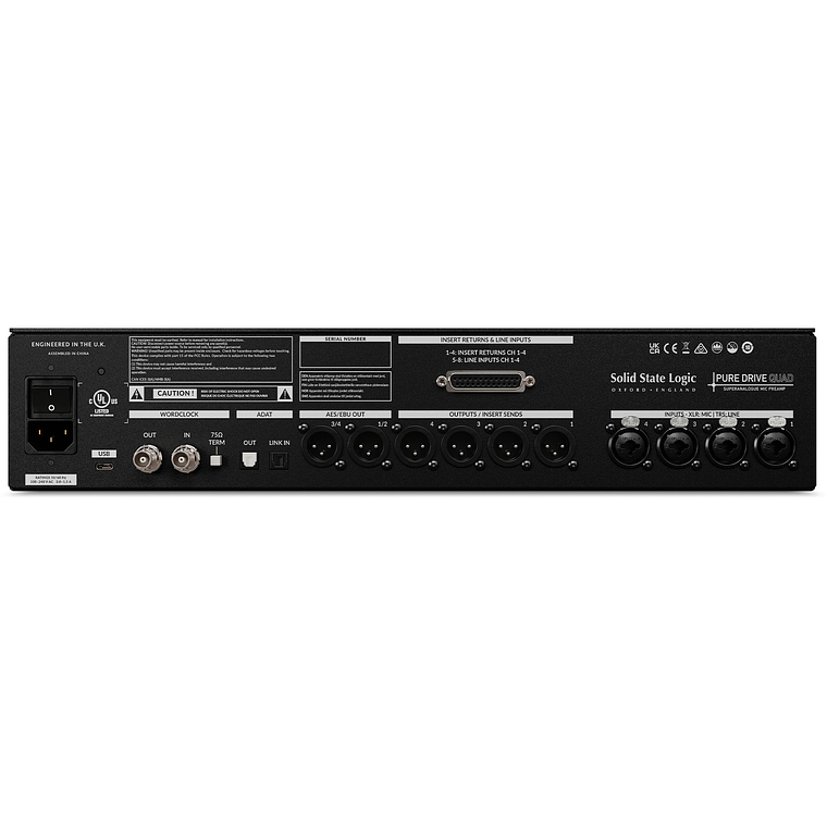 Solid State Logic SSL Pure Drive Quad Preamplificador de 4 Canales 5