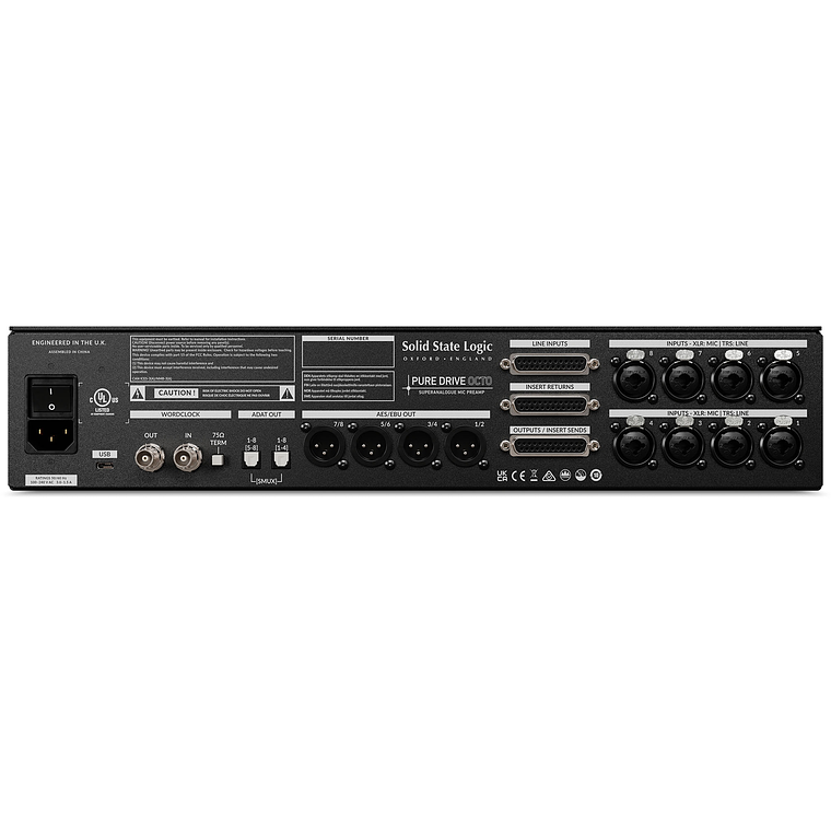 SSL Solid State Logic Pure Drive Octo Preamplificador de 8 Canales 4