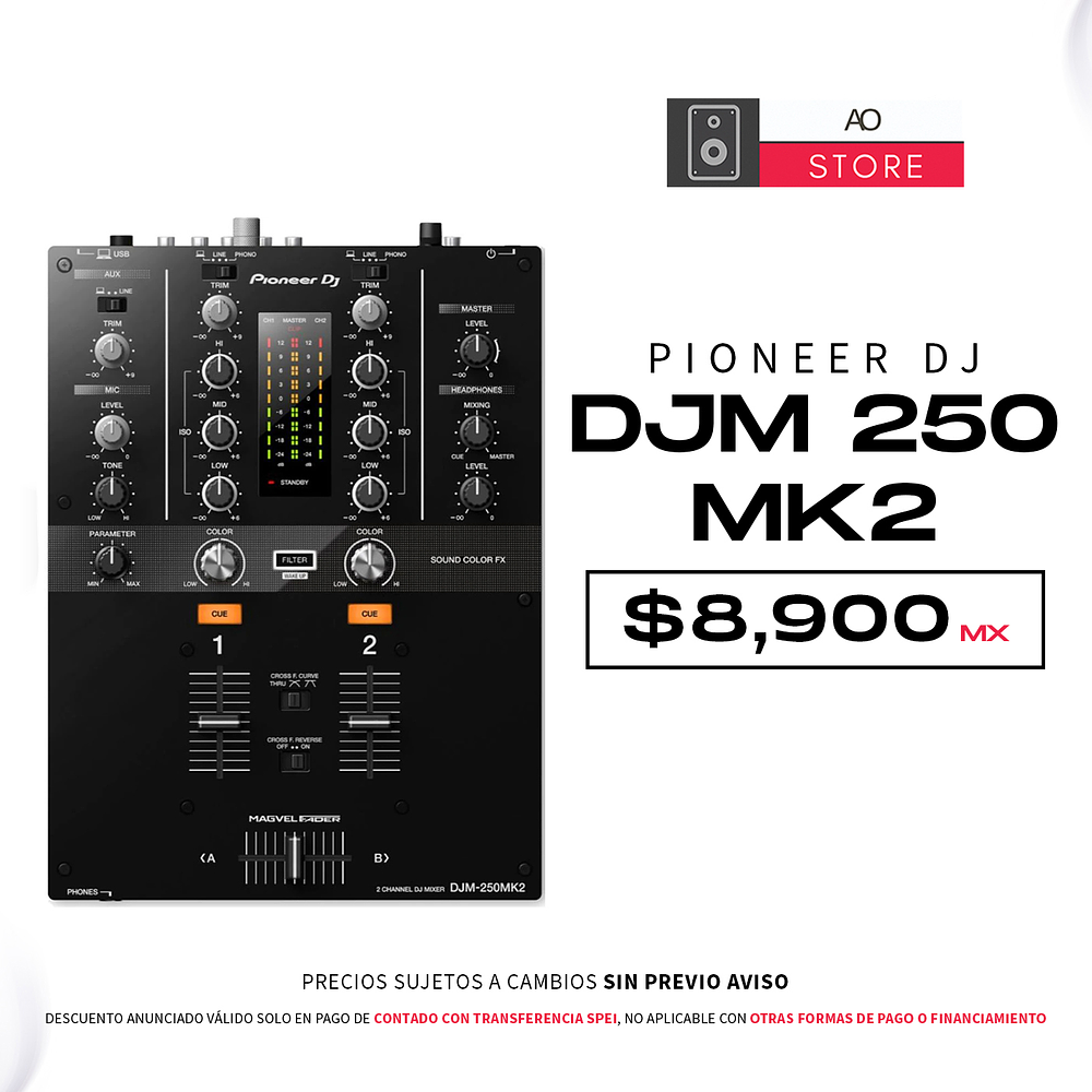 Pioneer DJ DJM 250 MK2 Mezcladora Para Dj 1