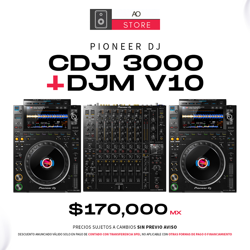 Pioneer DJ CDJ 3000 + DJM V10 Cabina Completa  1
