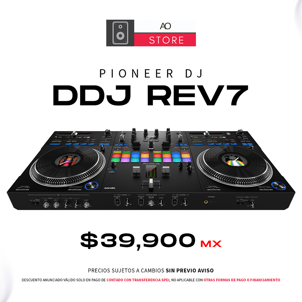 Pioneer DJ DDJ Rev7 Controlador DJ Profesional de 2 Canales de Estilo Scratch 1
