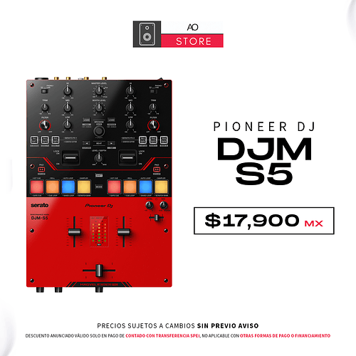 Pioneer DJ DJM S5 Mezcladora Para Dj