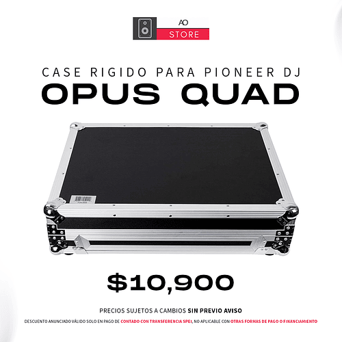 Case para Pioneer DJ Opus Quad de Transporte Rígido