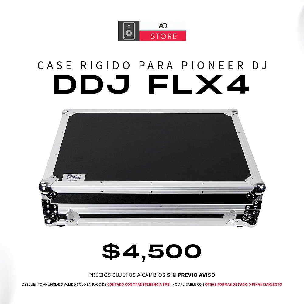 Case para Pioneer DJ DDJ FLX4 de Transporte Rígido 1