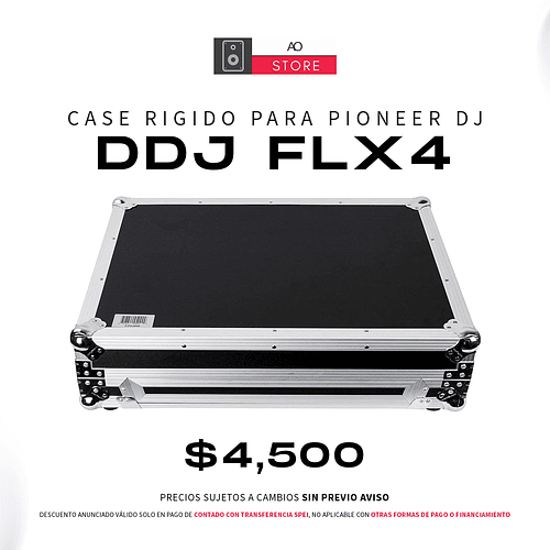 Case para Pioneer DJ DDJ FLX4 de Transporte Rígido