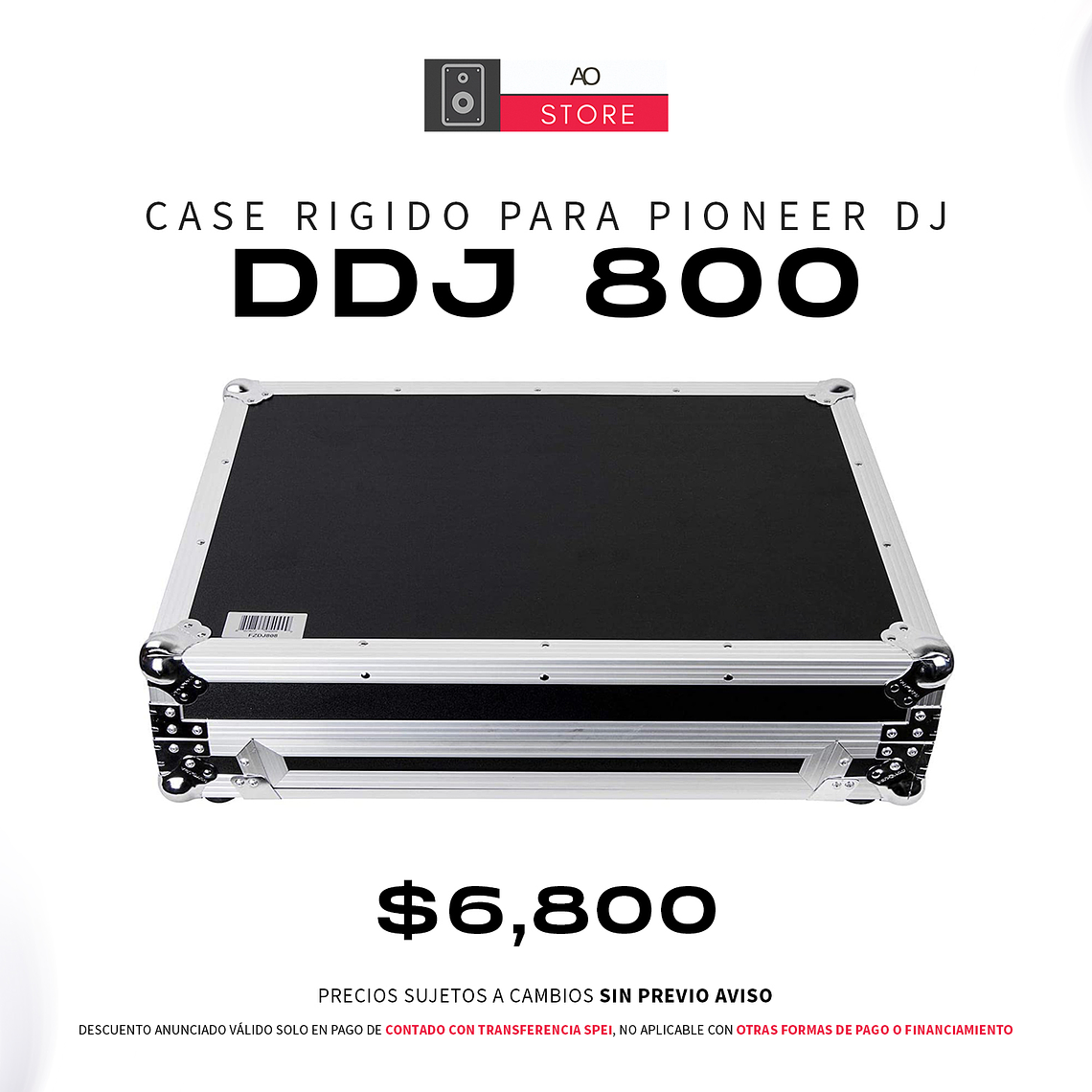 Case para Pioneer DJ DDJ 800 de Transporte Rígido 1