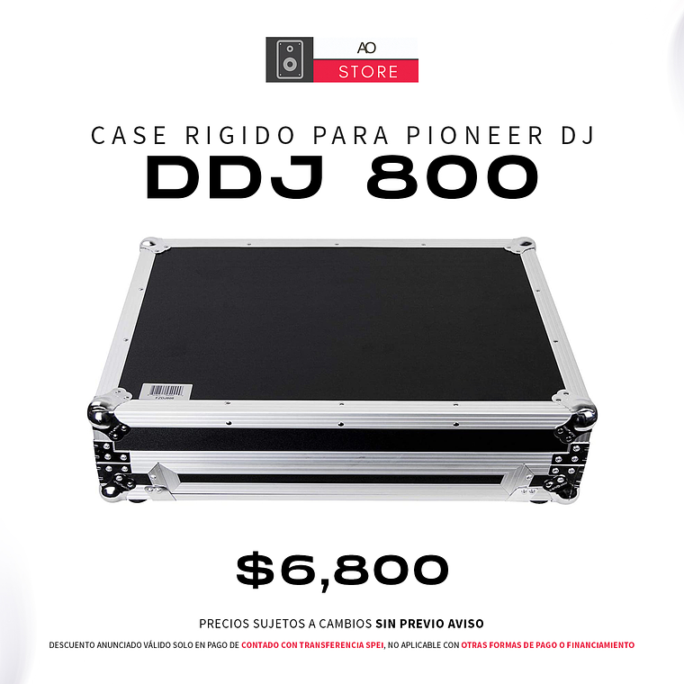 Case para Pioneer DJ DDJ 800 de Transporte Rígido 1
