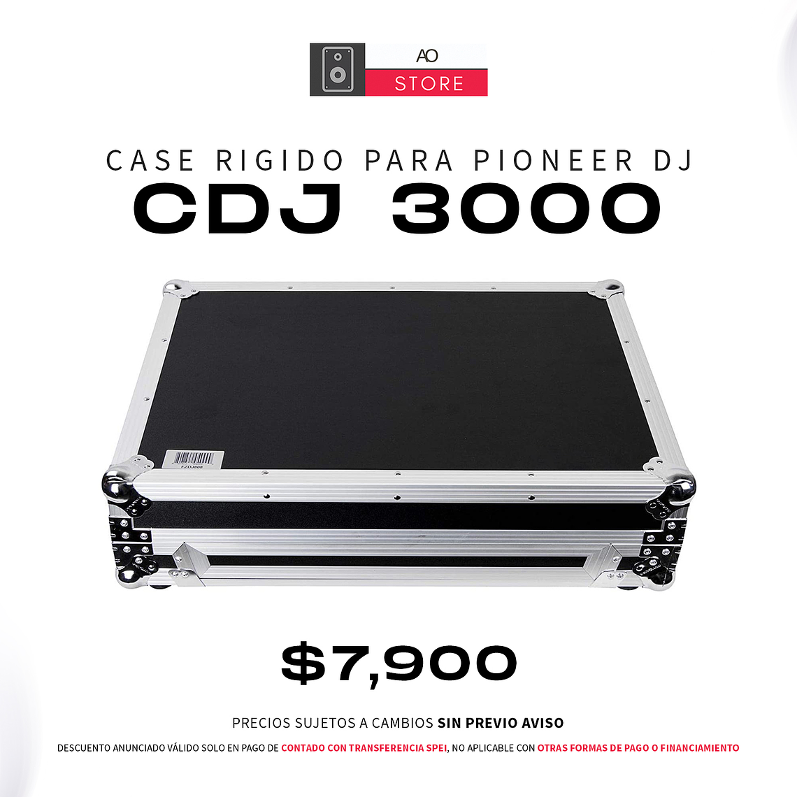 Case para Pioneer DJ CDJ 3000 de Transporte Rígido 1