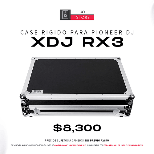 Case para Pioneer DJ XDJ RX3 de Transporte Rígido