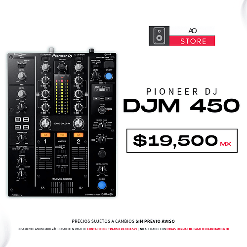Pioneer DJ DJM 450 Mezcladora Para Dj