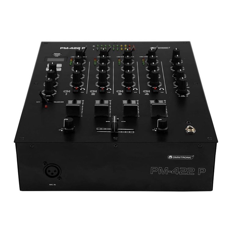 Omnitronic PM 422P Mezcladora Para Dj 4