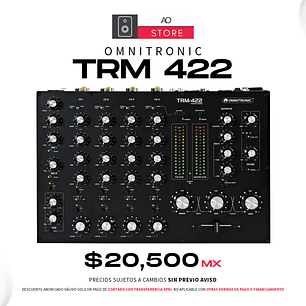 Omnitronic TRM 422 Mezcladora Para Dj