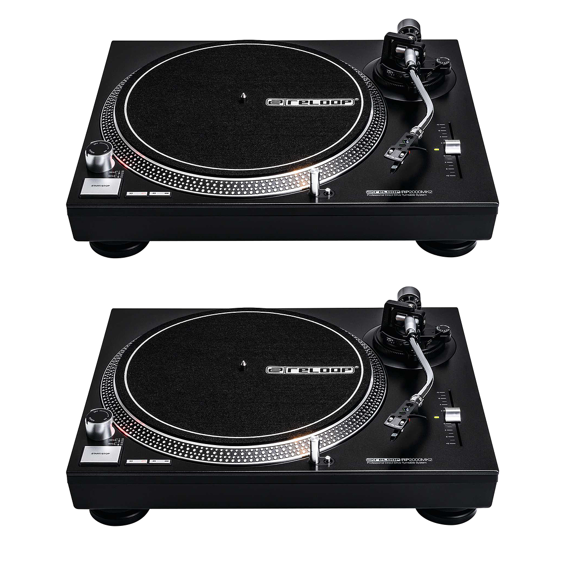 Reloop 2000 MK2 (2 Piezas) + Numark Scratch (De Regalo Serato Vinyl Time Code) Cabina Completa 4
