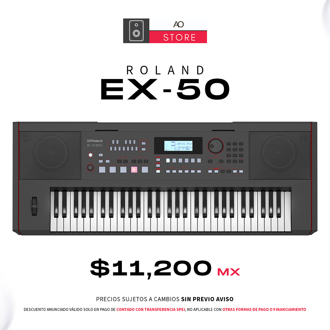 Roland E X50 61 Teclas con Bocinas Integradas 1