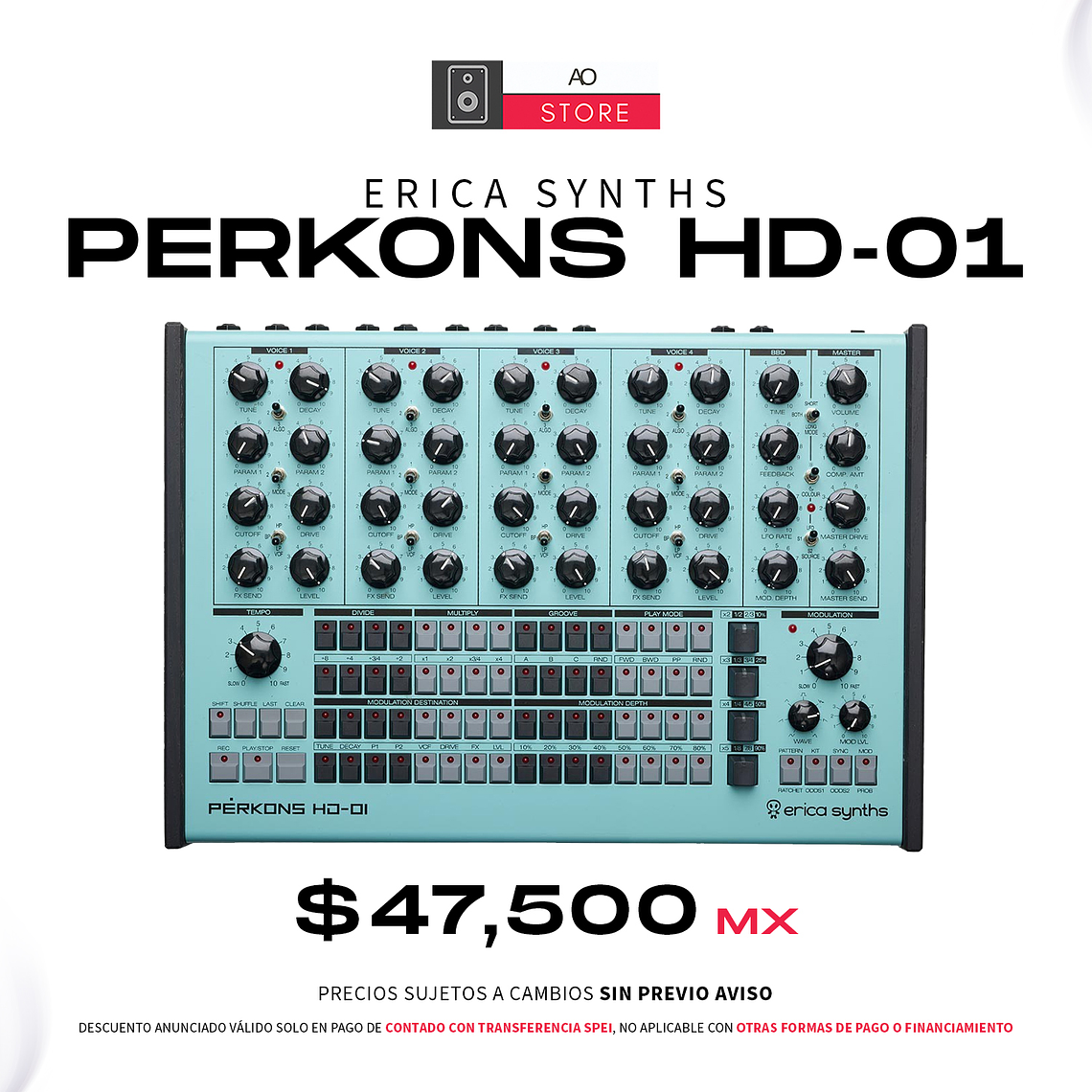 Erica Synths Perkons HD 01 Sintetizador + Secuenciador 1