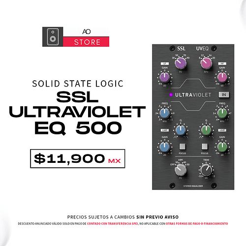 Solid State Logic SSL Ultraviolet EQ 500 Ecualizador Estéreo Series 500