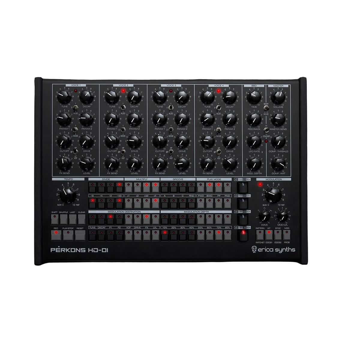 Erica Synths Perkons HD 01 Black Sintetizador + Secuenciador 2