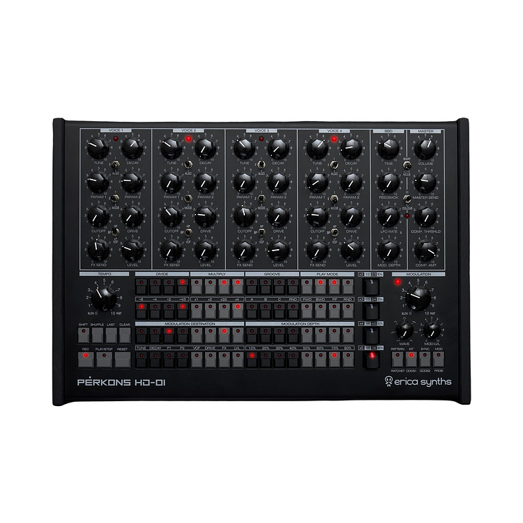 Erica Synths Perkons HD 01 Black Sintetizador + Secuenciador 2