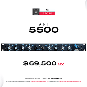 API 5500 Ecualizador Paramétrico De 2 Canales