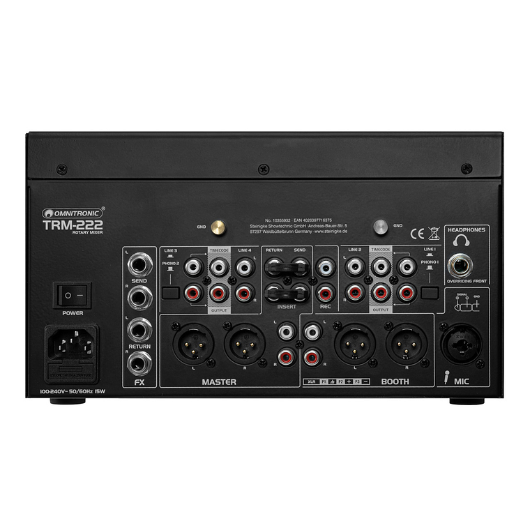 Omnitronic TRM 222 Mezcladora para DJ 5