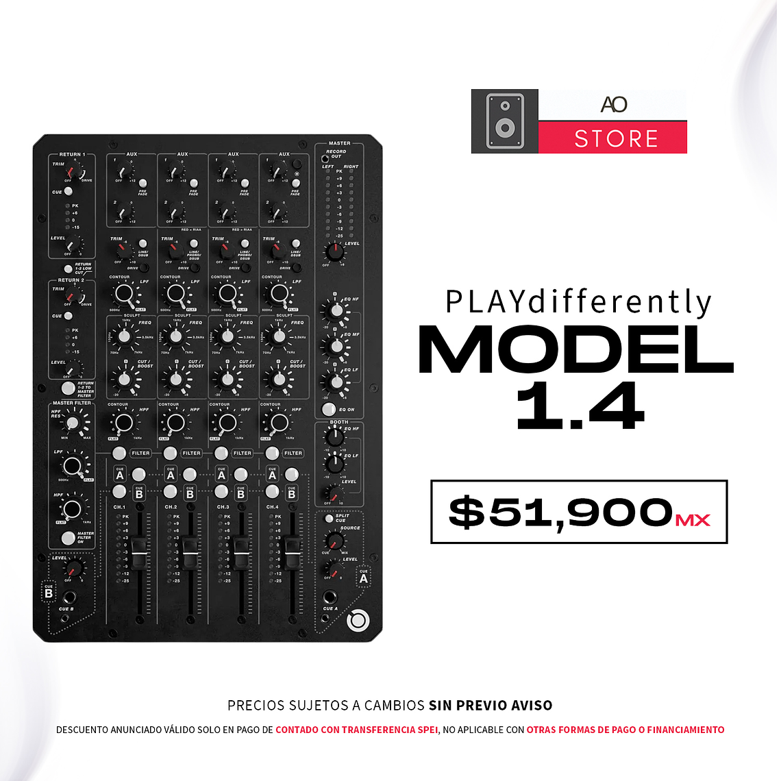 PLAYdifferently MODEL 1.4 Mezcladora Para Dj 1