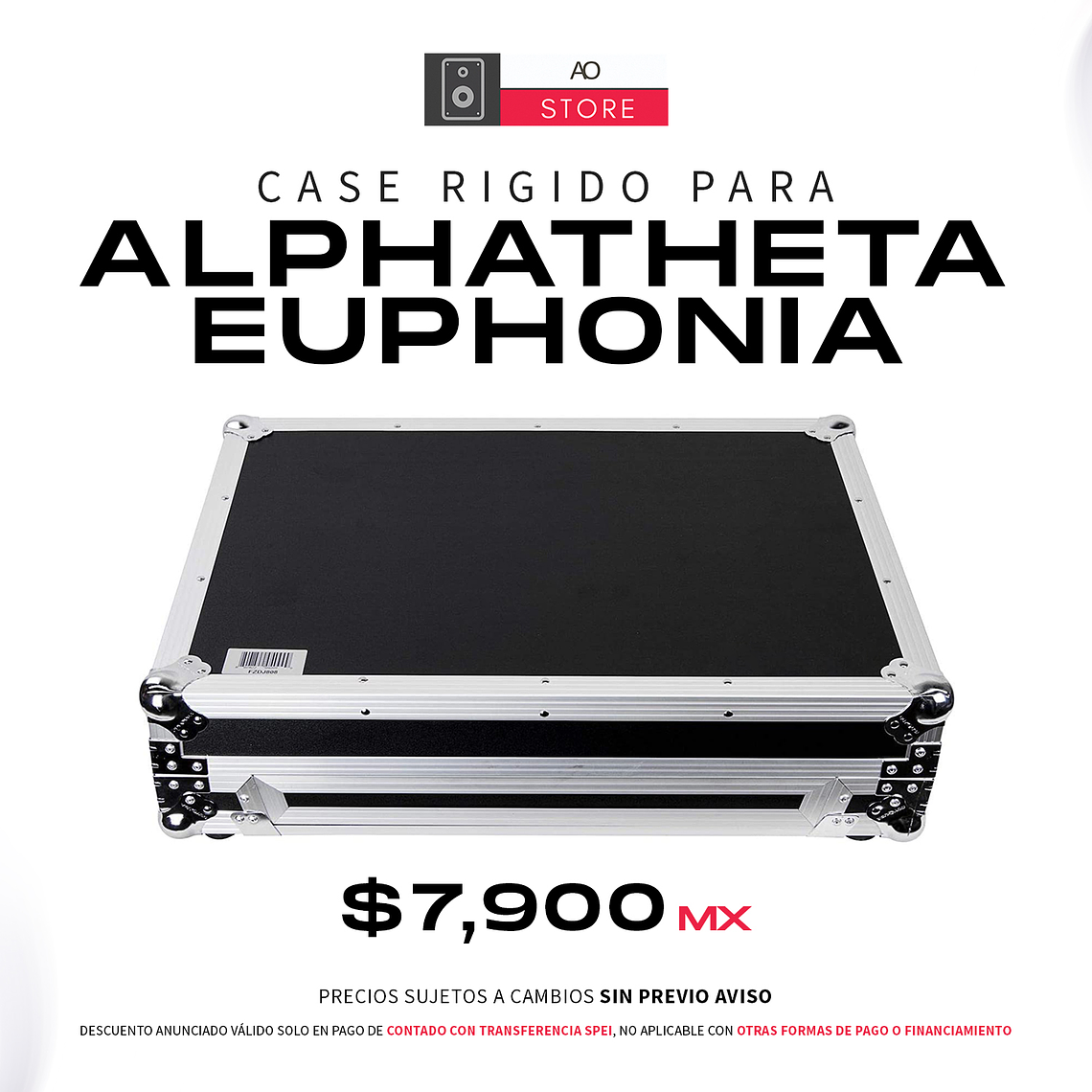 Case para AlphaTheta Euphonia de Transporte Rígido  1