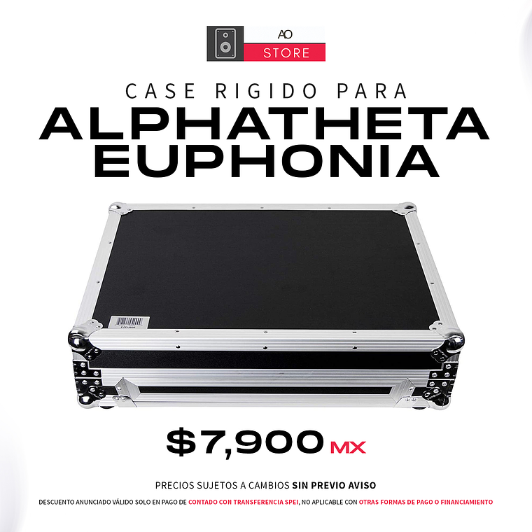 Case para AlphaTheta Euphonia de Transporte Rígido  1