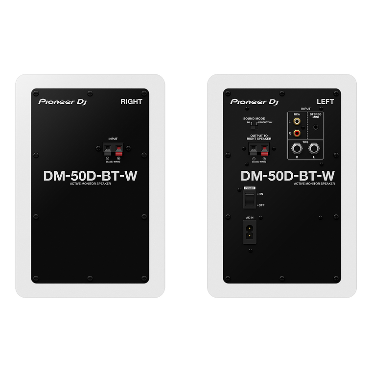 Pioneer DJ DM 50DBT White Monitores de Estudio (2 Piezas) 4