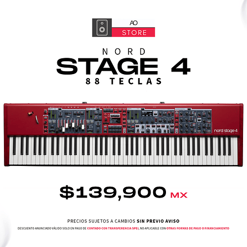 Nord Stage 4 Sintetizador Analógico 88 Teclas