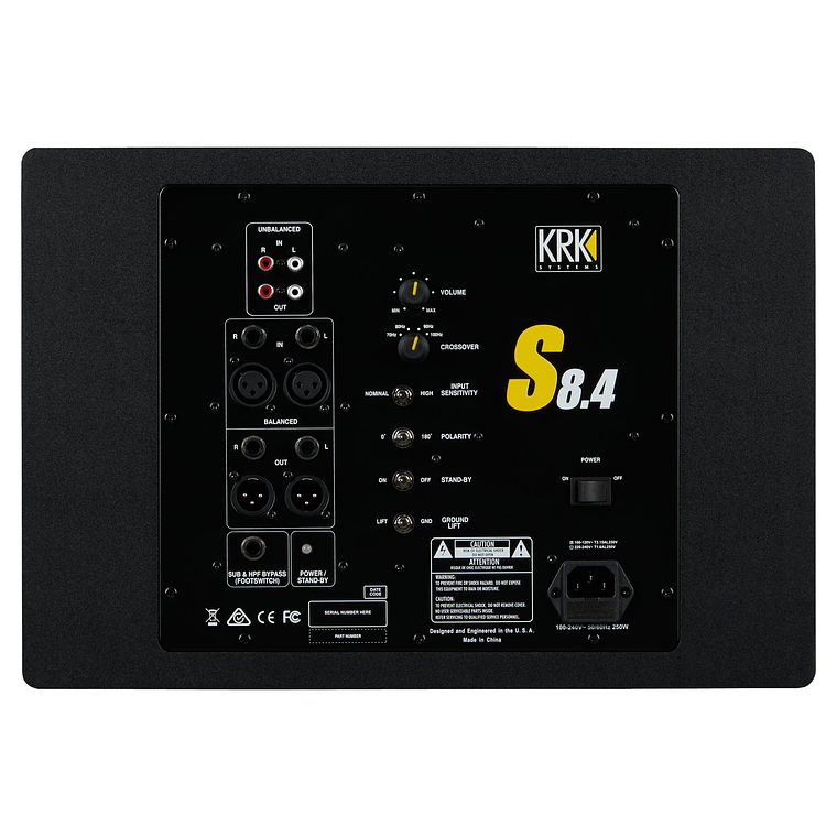 KRK S8.4 Subwoofer De Estudio 4