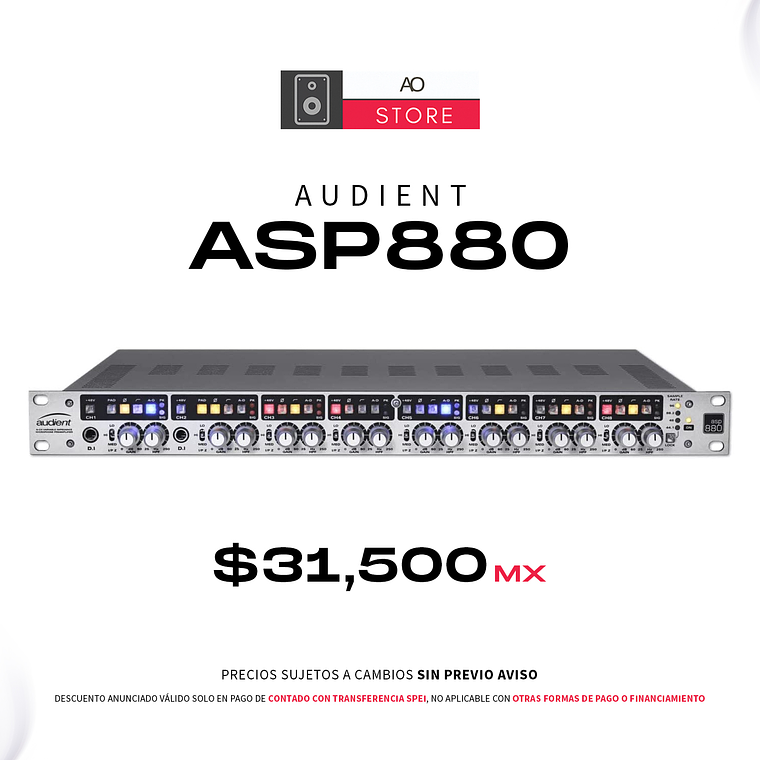 Audient ASP880 Preamplificador De 8 Canales 1