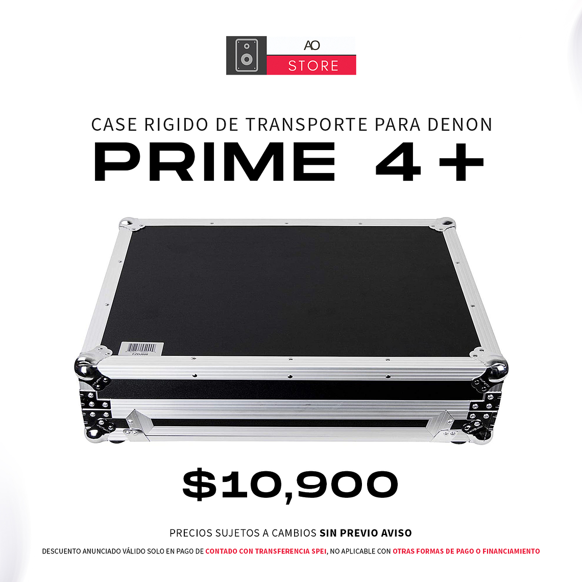 Case para Denon DJ Prime 4+ de Transporte Rígido 1
