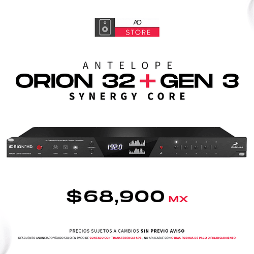 ANTELOPE ORION 32+ GEN 3 Interfaz De Audio